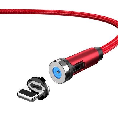 CC56 8Pin Magnetic Interface Dust Plug Rotating Data Charging Cable, Cbale Length: 1m(Red) by buy2fix