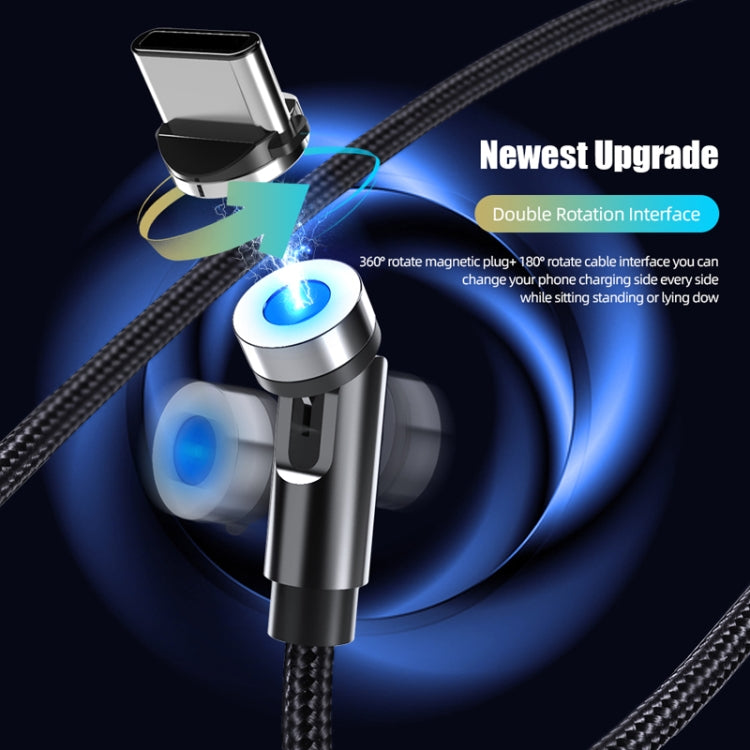 CC56 8Pin Magnetic Interface Dust Plug Rotating Data Charging Cable, Cbale Length: 1m(Red) by buy2fix