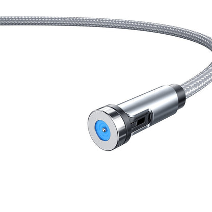 CC56 Dust Plug Rotating Magnetic Wire, Cbale Length: 1m, Style: Line(Silver) by buy2fix