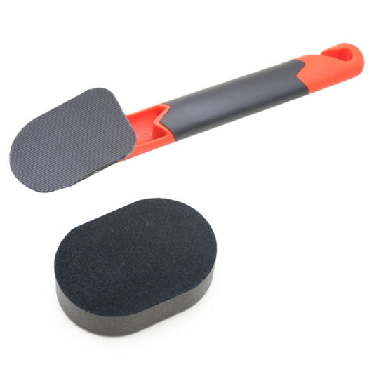 Handle + Sponge Long Handle Car Tire Varnishing Brush Tire Waxing Brush Sponge - Polishing Machine & Accessories by buy2fix | Online Shopping UK | buy2fix