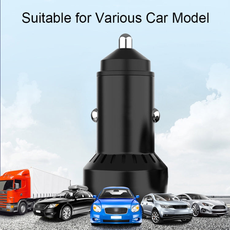 IBD352 Aluminum Alloy Dual Interface Car Charger, Spec: Double QC3.0 36W - Car Charger by buy2fix | Online Shopping UK | buy2fix