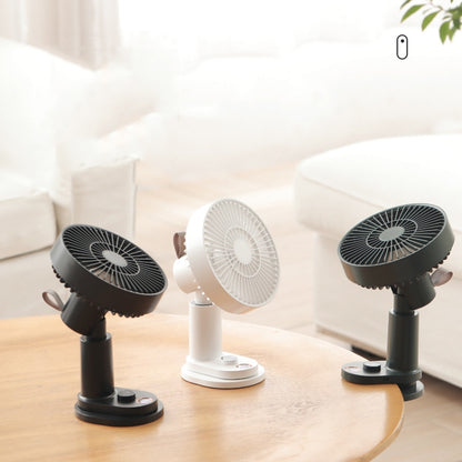 Smart Remote Control Usb Charging Shaking Head Desktop Fan Stroller Clip Fan(Black) - Electric Fans by buy2fix | Online Shopping UK | buy2fix