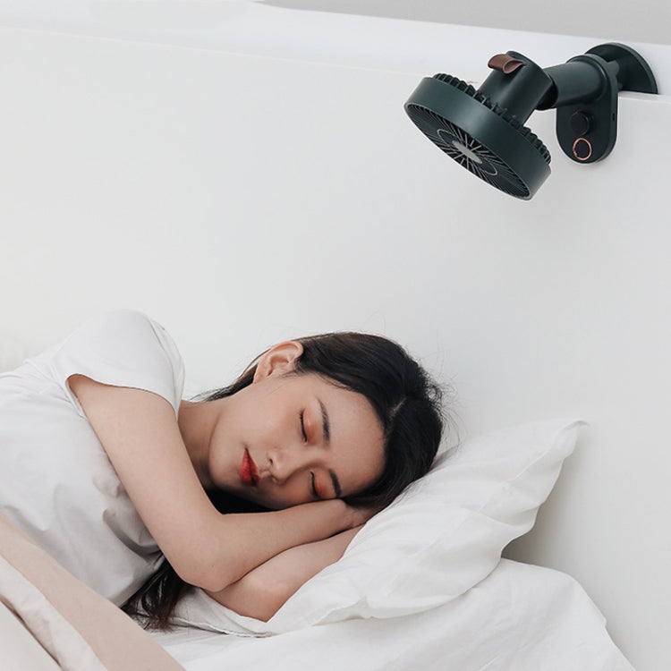 Smart Remote Control Usb Charging Shaking Head Desktop Fan Stroller Clip Fan(Green) by buy2fix