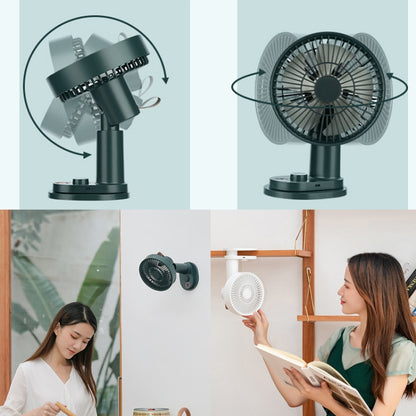 Smart Remote Control Usb Charging Shaking Head Desktop Fan Stroller Clip Fan(Black) - Electric Fans by buy2fix | Online Shopping UK | buy2fix