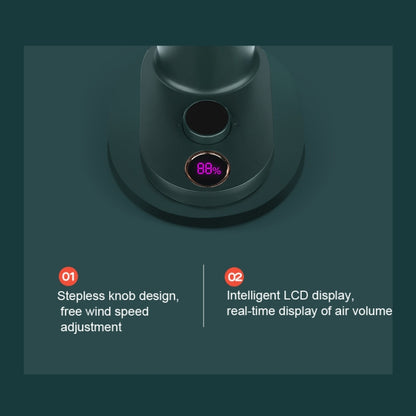 Smart Remote Control Usb Charging Shaking Head Desktop Fan Stroller Clip Fan(Green) by buy2fix