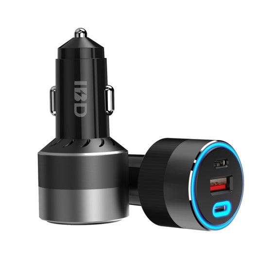 IBD353 Multifunctional Flame Retardant Car Phone Charger, Model: 1U2C 130W - Car Charger by buy2fix | Online Shopping UK | buy2fix