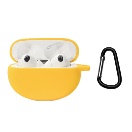 Bluetooth Earphone Silicone Cover For OPPO Enco X2 With Buckle(Yellow)