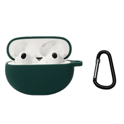 Bluetooth Earphone Silicone Cover For OPPO Enco X2 With Buckle(Dark Green) - Other Earphone Case by buy2fix | Online Shopping UK | buy2fix