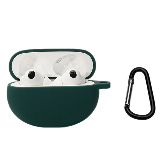Bluetooth Earphone Silicone Cover For OPPO Enco X2 With Buckle(Dark Green) - Other Earphone Case by buy2fix | Online Shopping UK | buy2fix
