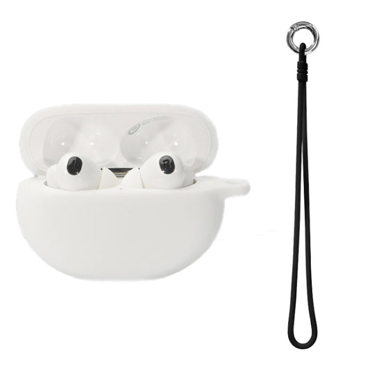 Bluetooth Earphone Silicone Cover For OPPO Enco X2 With Hand Rope(White) - Other Earphone Case by buy2fix | Online Shopping UK | buy2fix