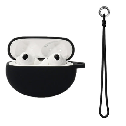 Bluetooth Earphone Silicone Cover For OPPO Enco X2 With Hand Rope(Black) - Other Earphone Case by buy2fix | Online Shopping UK | buy2fix