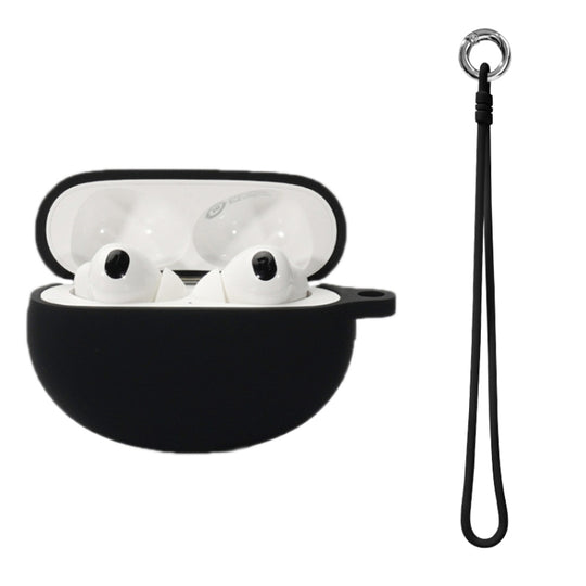 Bluetooth Earphone Silicone Cover For OPPO Enco X2 With Hand Rope(Black)
