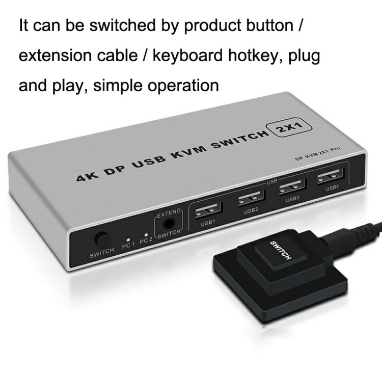 8K KYSW59 60HZ DP USB KVM Switch 2-in-1 Computer Sharing Device by buy2fix