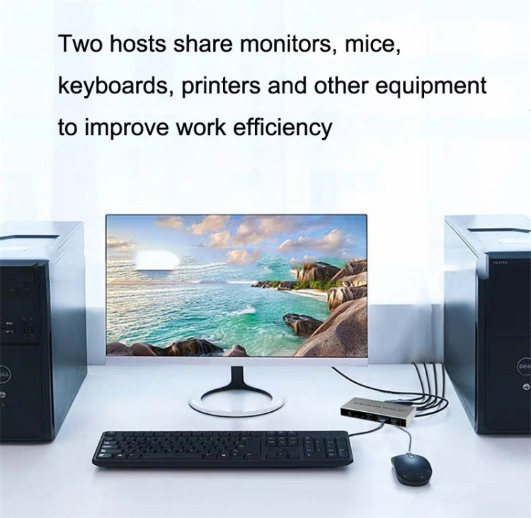 8K KYSW59 60HZ DP USB KVM Switch 2-in-1 Computer Sharing Device by buy2fix