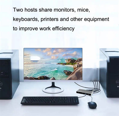 8K KYSW59 60HZ DP USB KVM Switch 2-in-1 Computer Sharing Device by buy2fix
