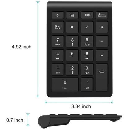 BT304 22 Keys Laptop Mini Wireless Keyboard, Spec: 2.4G (Gray) by buy2fix