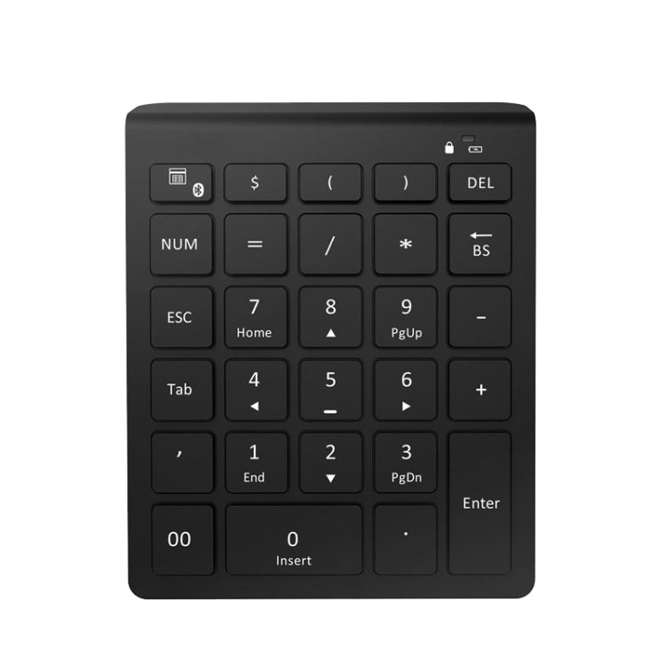 BT302 28 Keys Laptop Mini Wireless Keyboard, Spec: Bluetooth (Black) by buy2fix