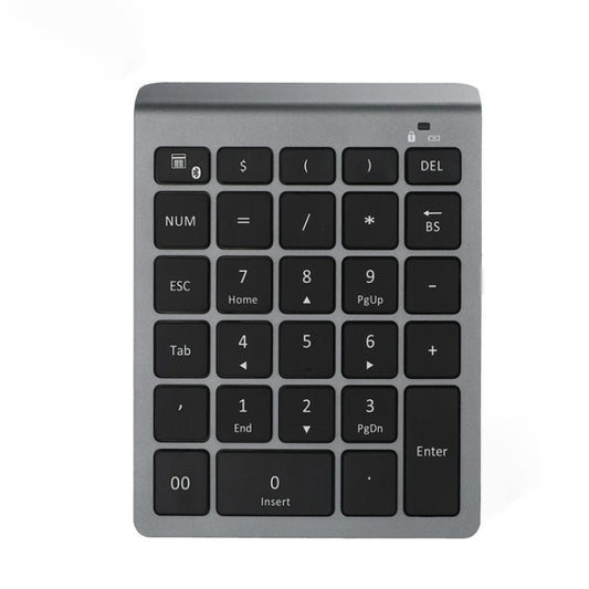 BT302 28 Keys Laptop Mini Wireless Keyboard, Spec: Bluetooth (Gray) by buy2fix