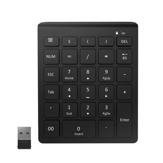 BT302 28 Keys Laptop Mini Wireless Keyboard, Spec: 2.4G (Black) by buy2fix