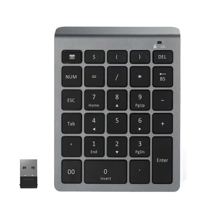 BT302 28 Keys Laptop Mini Wireless Keyboard, Spec: 2.4G (Gray) by buy2fix