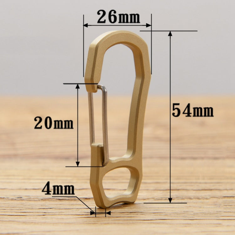Bronze Keychain Retro Fast Hanging Spring Climbing Buckle - Key Rings by buy2fix | Online Shopping UK | buy2fix