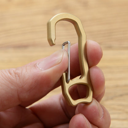 Bronze Keychain Retro Fast Hanging Spring Climbing Buckle - Key Rings by buy2fix | Online Shopping UK | buy2fix