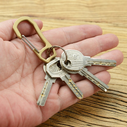 Bronze Keychain Retro Fast Hanging Spring Climbing Buckle - Key Rings by buy2fix | Online Shopping UK | buy2fix