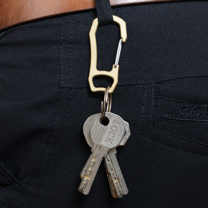 Bronze Keychain Retro Fast Hanging Spring Climbing Buckle - Key Rings by buy2fix | Online Shopping UK | buy2fix