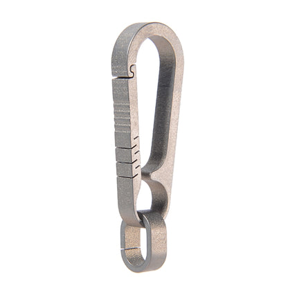Men Titanium Alloy Keychain Car Key Waist Hanging(Titanium Color) - Key Rings by buy2fix | Online Shopping UK | buy2fix
