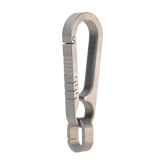 Men Titanium Alloy Keychain Car Key Waist Hanging(Titanium Color) - Key Rings by buy2fix | Online Shopping UK | buy2fix