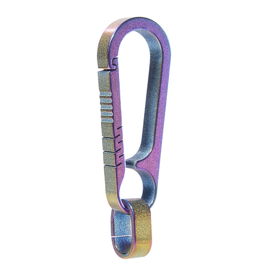 Men Titanium Alloy Keychain Car Key Waist Hanging(Colorful Titanium) - Key Rings by buy2fix | Online Shopping UK | buy2fix
