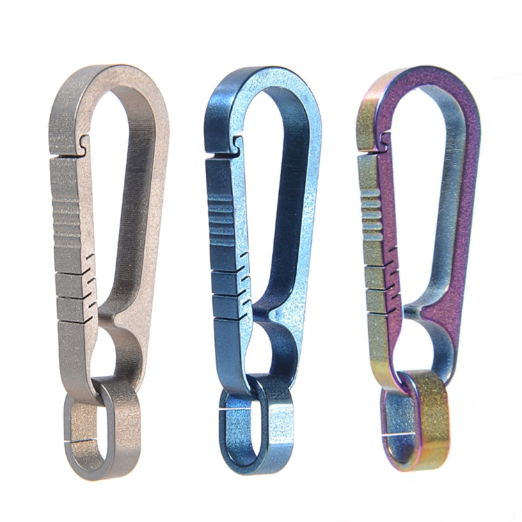 Men Titanium Alloy Keychain Car Key Waist Hanging(Colorful Titanium) - Key Rings by buy2fix | Online Shopping UK | buy2fix