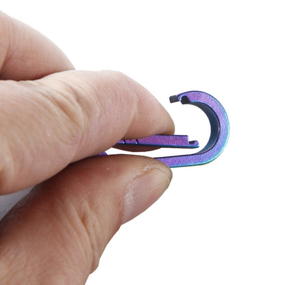 Men Titanium Alloy Keychain Car Key Waist Hanging(Colorful Titanium) - Key Rings by buy2fix | Online Shopping UK | buy2fix