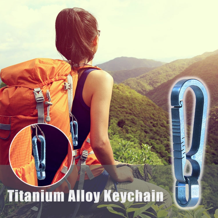 Men Titanium Alloy Keychain Car Key Waist Hanging(Colorful Titanium) - Key Rings by buy2fix | Online Shopping UK | buy2fix