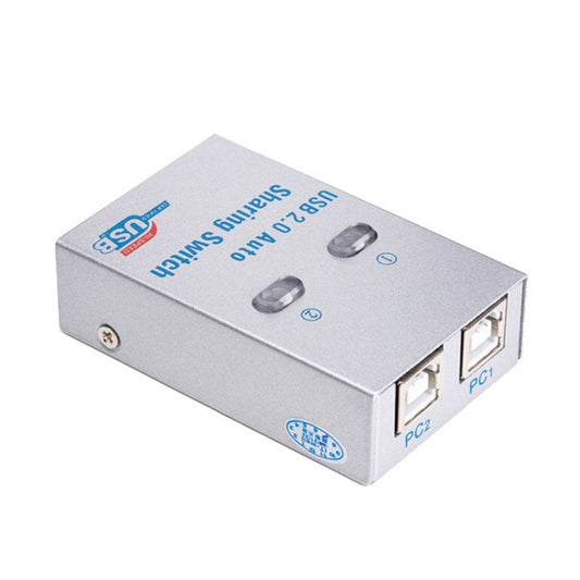 SW68 2 In 1 Switcher USB Automatic Print Sharer, Color: Silver by buy2fix
