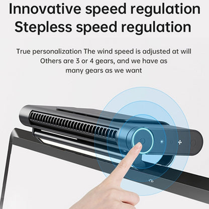 JXS-GP1 Computer Screen Bladeless Turbo Silent Fan With Eye Protection Light Function(Black) by buy2fix