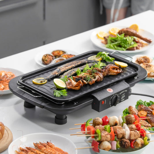 1800W Electric Grill Home BBQ Grill, EU Plug(Red) - Bulit-in Ovens & Accessories by buy2fix | Online Shopping UK | buy2fix
