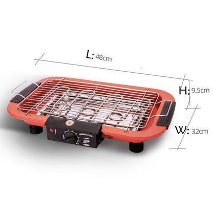 1800W Electric Grill Home BBQ Grill, EU Plug(Red) - Bulit-in Ovens & Accessories by buy2fix | Online Shopping UK | buy2fix