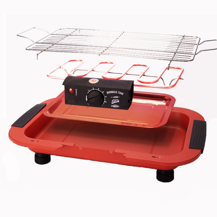 1800W Electric Grill Home BBQ Grill, EU Plug(Red) - Bulit-in Ovens & Accessories by buy2fix | Online Shopping UK | buy2fix