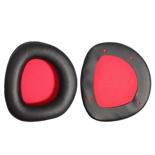 2 PCS Slow Rebound Sponge Headphone Cover Cushion For DAREU EH712/EH715(Black Red Net) - Earmuff & Pad by buy2fix | Online Shopping UK | buy2fix