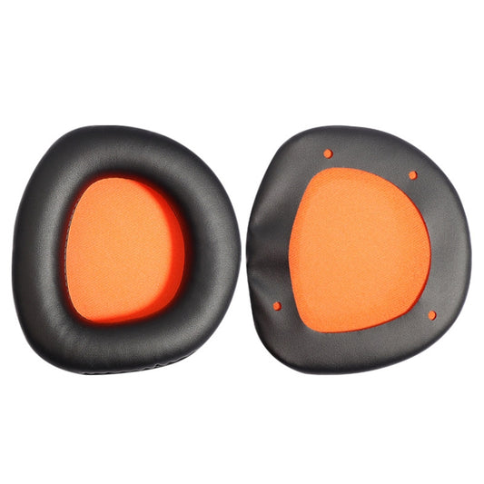 2 PCS Slow Rebound Sponge Headphone Cover Cushion For DAREU EH712/EH715(Black Orange Net) - Earmuff & Pad by buy2fix | Online Shopping UK | buy2fix