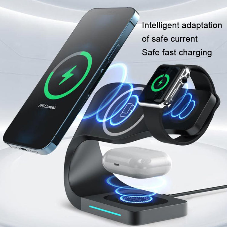 LFX-178 4 In 1 Wireless Charger For Smartphone&iWatch&AirPods(White) - Wireless Charger by buy2fix | Online Shopping UK | buy2fix