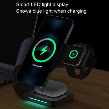 LFX-178 4 In 1 Wireless Charger For Smartphone&iWatch&AirPods(White) - Wireless Charger by buy2fix | Online Shopping UK | buy2fix