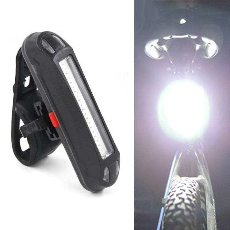LED Rechargeable Bicycle Warning Strip Tail Light(OPP White Light) by buy2fix