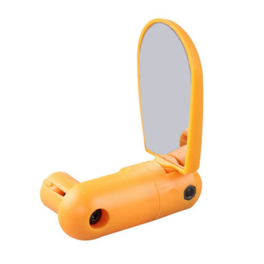 2 Pairs Adjustable Bicycle Flat Rearview Mirror Cycling Accessories(Yellow) by buy2fix