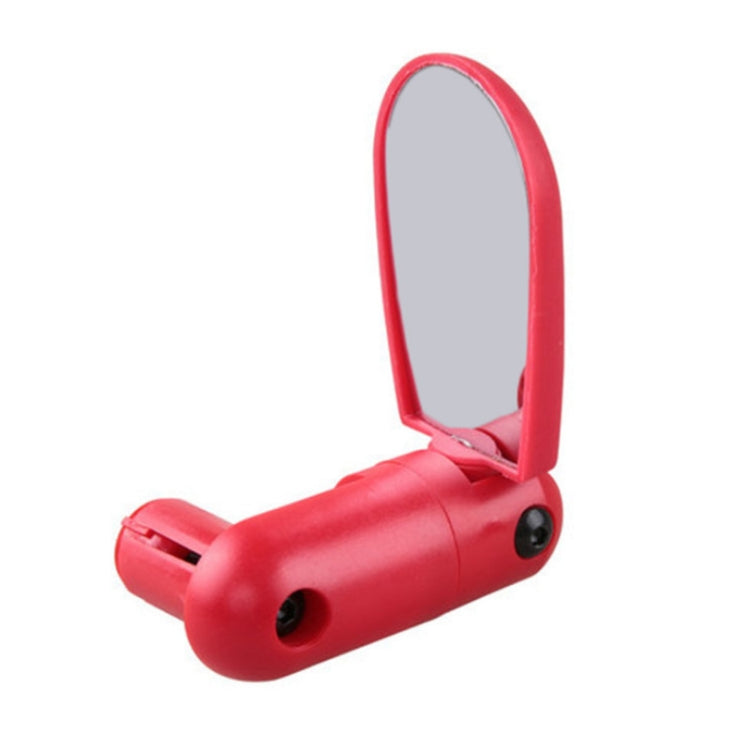 2 Pairs Adjustable Bicycle Flat Rearview Mirror Cycling Accessories(Red) by buy2fix