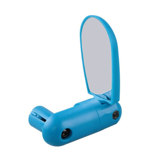 2 Pairs Adjustable Bicycle Flat Rearview Mirror Cycling Accessories(Blue) by buy2fix