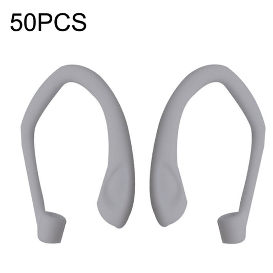 50PCS EG40 For Apple Airpods Pro Sports Wireless Bluetooth Earphone Silicone Non-slip Ear Hook(White) - Anti-lost & Holder by buy2fix | Online Shopping UK | buy2fix