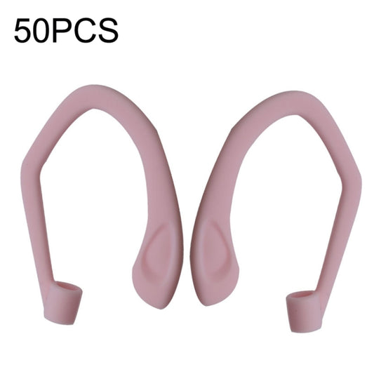 50PCS EG40 For Apple Airpods Pro Sports Wireless Bluetooth Earphone Silicone Non-slip Ear Hook(Pink) - Anti-lost & Holder by buy2fix | Online Shopping UK | buy2fix