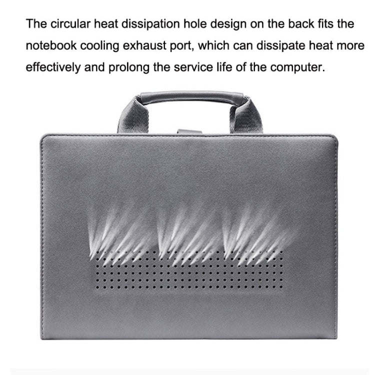 Laptop Bag Protective Case Tote Bag For MacBook Pro 15.4 inch, Color: Dark Gray by buy2fix